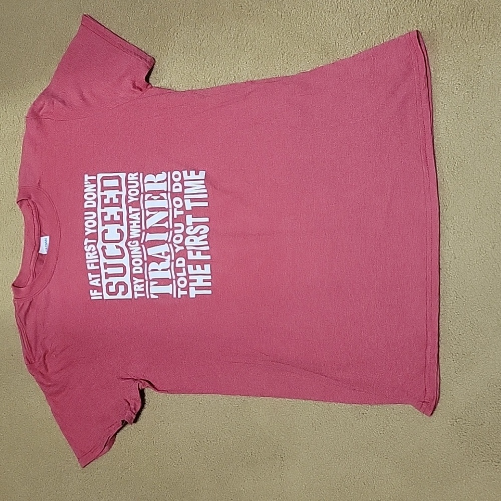 Pink t-shirt success print